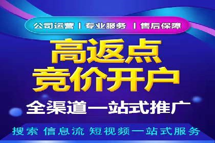 竞价开户推广案例实战经验